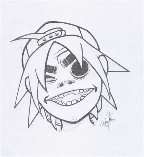 D Gorillaz Gorillaz Art Graffiti Drawing Sketch Book