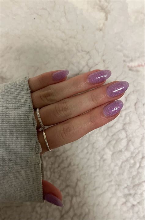 Purple sparkly nails – Artofit