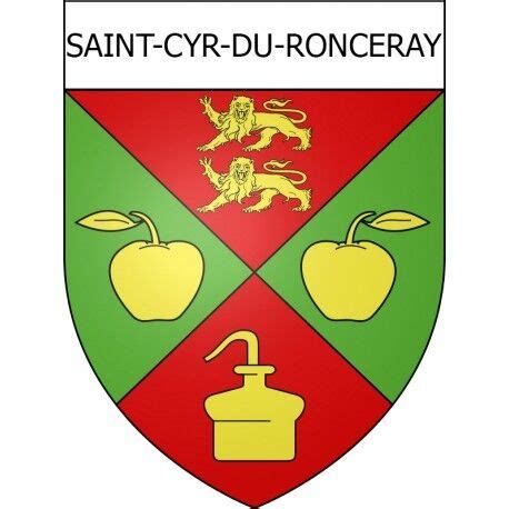 Saint Cyr du Ronceray 14 ville Stickers blason autocollant adhésif