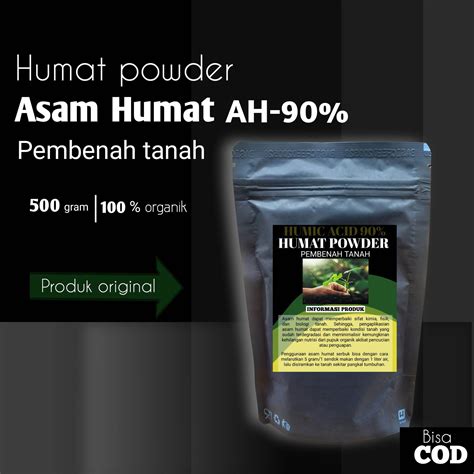 Asam Humat Humic Acid A H 90 Humat Powder Pupuk Pembenah Tanah Untuk