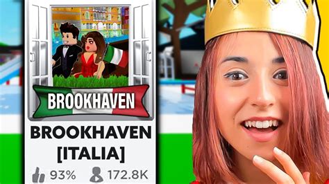 Ho Creato Brookhaven Italiano Su Roblox Youtube