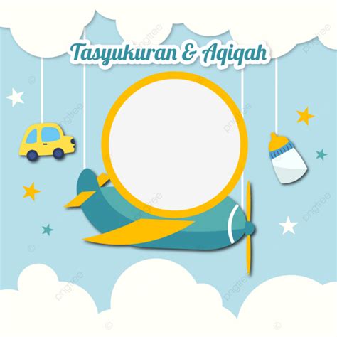 Twibbon Template For Aqiqah Baby Blank Blank, Baby Thanksgiving ...