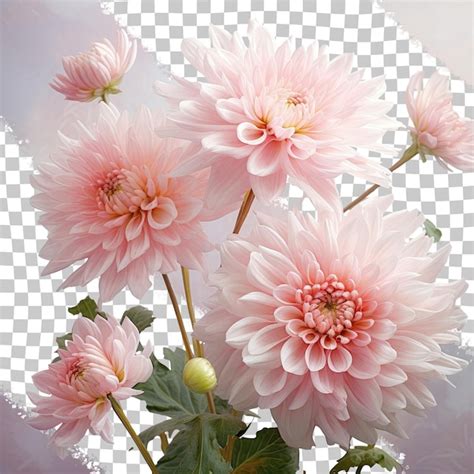 Premium Psd Chrysanthemum Blossoms Transparent Background