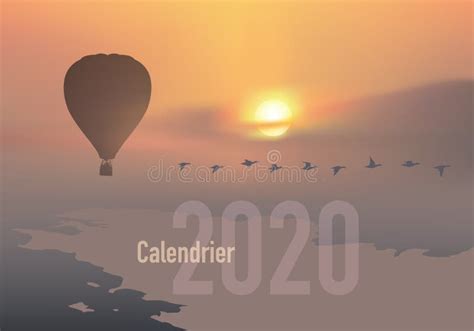 Calendario 2020 Listo Para Imprimir En La Versi N Francesa Mostrando