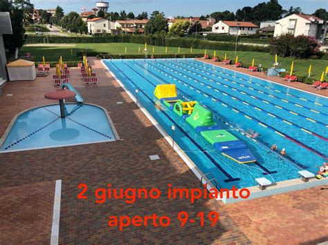 Giugno Impianto Aperto Piscina Di Oderzo