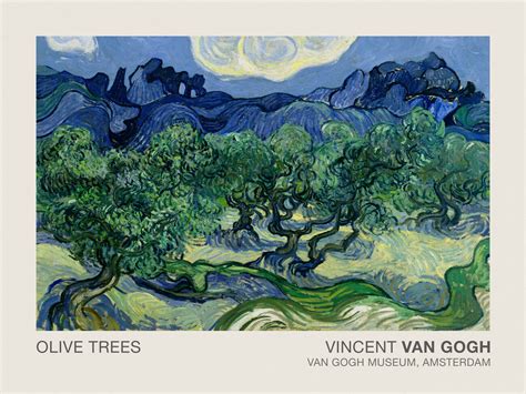 Olive Trees Museum Vintage Abstract Landscape Vincent Van Gogh