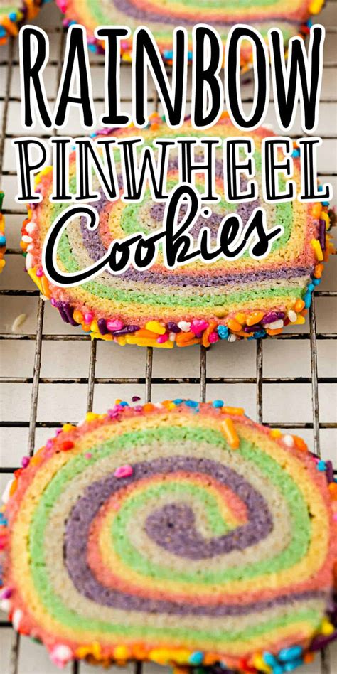 Rainbow Pinwheel Cookies Recipe Rainbow Swirl Sugar Cookies