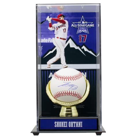 Shohei Ohtani Signed Oml Baseball With Display Case Mlb Fanatics