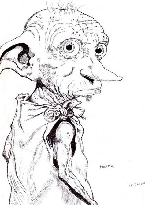 Dobby The House Elf Drawing Image Drawing Skill