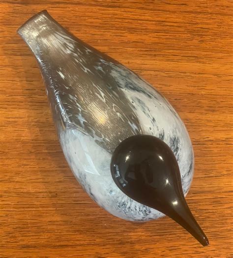 Limited Edition Art Glass Bird Sculpture By Oiva Toikka Nuutajarvi Of