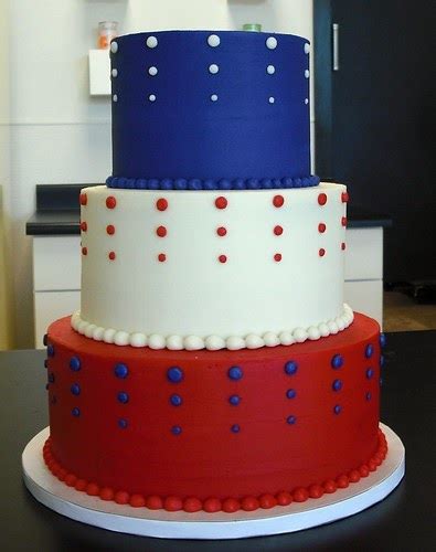 Red White And Blue Wedding Cakes