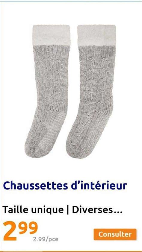 Promo Chaussettes D Int Rieur Chez Action Icatalogue Fr