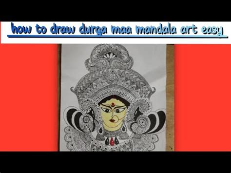 How To Draw Durga Maa Mandala Art Easy YouTube