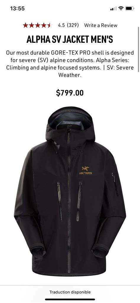 Arcteryx × Goretex × Grail Arcteryx Alpha Sv 24k Gold Men Grailed