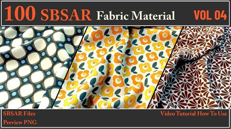 100 Sbsar Files Fabric Materials Flippednormals