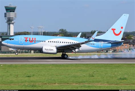 OO JAR TUI Fly Belgium Boeing 737 7K5 WL Photo By Bram Steeman ID