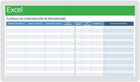 Plantillas Gratuitas De Proveedores Smartsheet