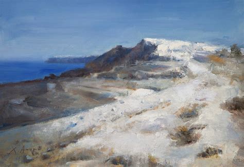 Greek Landscape Painting at PaintingValley.com | Explore collection of ...