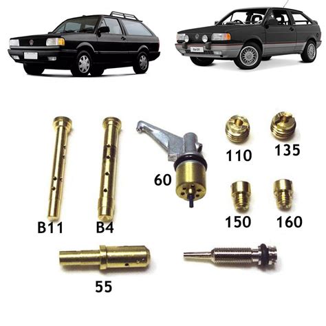 Kit Gicle Carburador Weber TLDZ Gol Voyage Parati Saveiro 1 6 Álcool