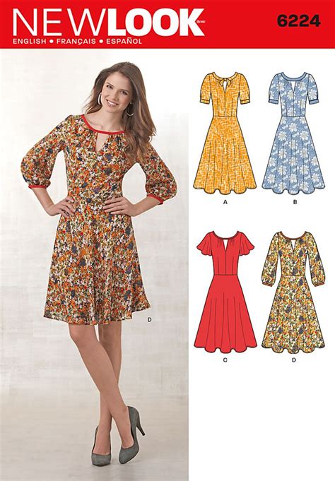 New Look Misses Dress With Sleeve Variations New Look Dress