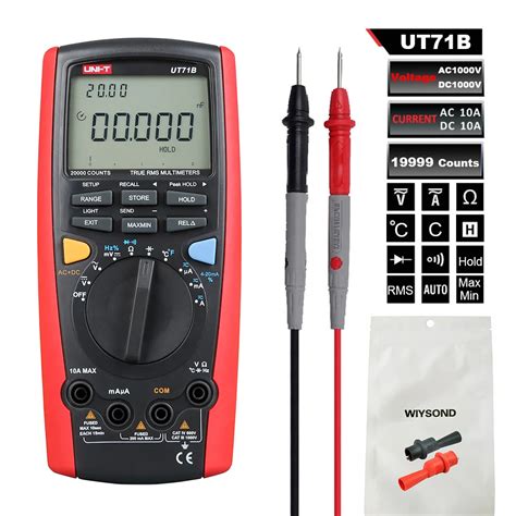 M139 Uni T Ut71b Digital Multimeter With Usb Interface Frequency Tester Meter Power Usb True Rms