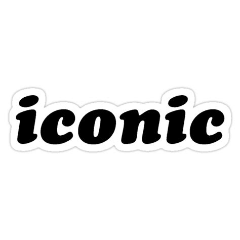 Iconic Sticker Stickers By Sam A Redbubble