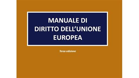 I Migliori Manuali Di Diritto Europeo Notizie Scientifiche It