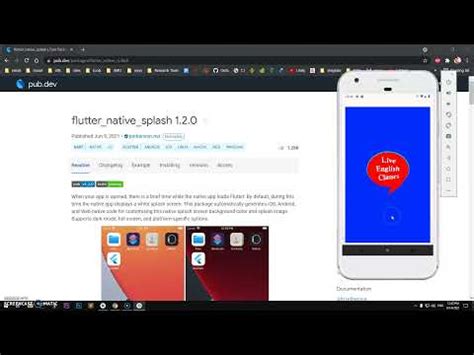 How To Add Splash Screen To Flutter App Flutter Native Splash Youtube