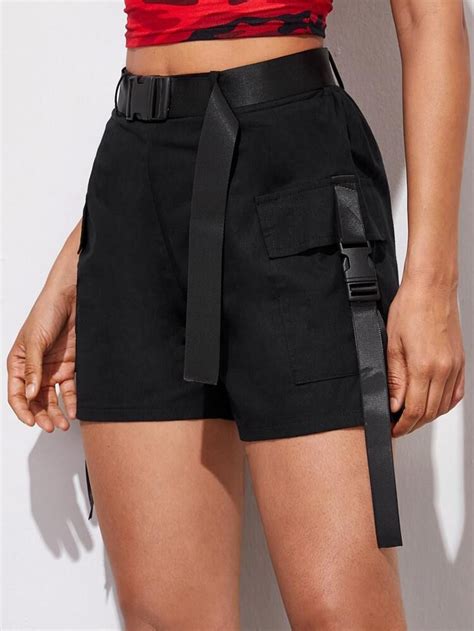 Grosgrain Release Buckle Shorts Buckle Shorts Shorts Outfits Women