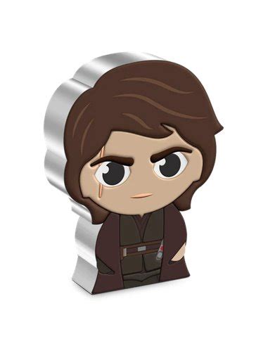 Luke Skywalker Star Wars Return Of The Jedi Chibi Oz Moneda Plata