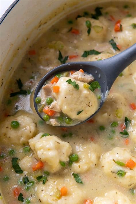 Creamy Chicken And Dumpling Soup Easy Homemade Recipe