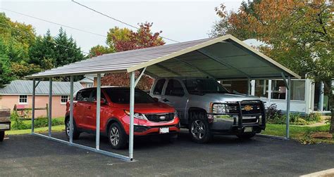 Two Car Open Carport Harolds Steel Buildings