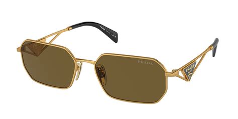 Prada Pr A51s 5ak40c Sunglasses Gold Visiondirect Australia