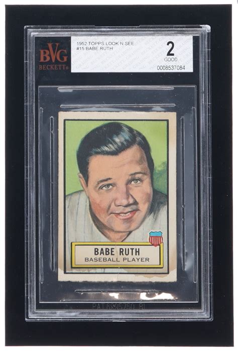 Babe Ruth Topps Look N See Bvg Pristine Auction