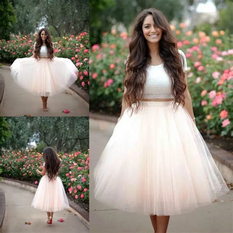 2015 Romantic Blush Pink Adult Tutu Tulle Skirt Fabulous White Lace Short Sleeve Top Two Pieces