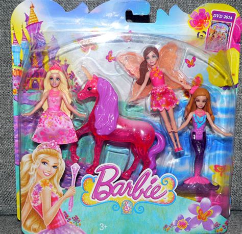 MATTEL BARBIE TAJEMNICZE DRZWI Wróżka SYRENA 4szt 7276562160