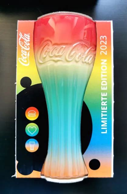 MCDONALDS REGENBOGEN 2023 Coca Cola Glas Limitierte Edition