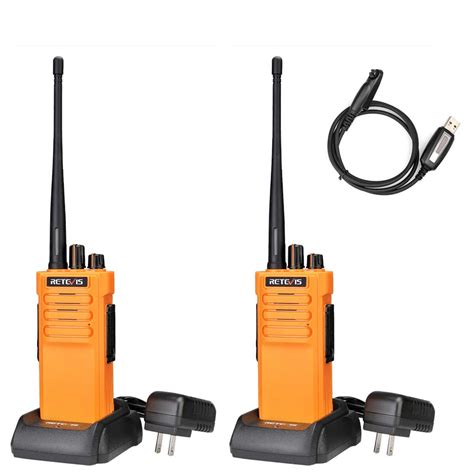 Retevis Rt29 Ip67 Waterproof Long Distance Handheld Radio 2pack Orange