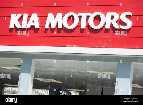 A Shop Sign Of Kia Motors On May 15 2022 In Cannes France Photo By