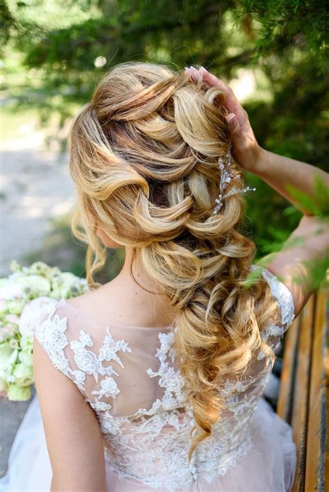 Brautfrisur Halboffen F R Lange Haare Ideen Hochzeitskiste