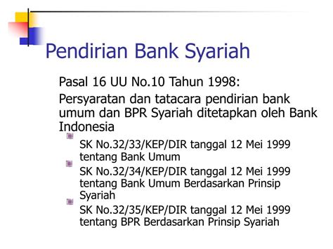 PPT Regulasi Perbankan Syariah Dalam UU Perbankan Indonesia