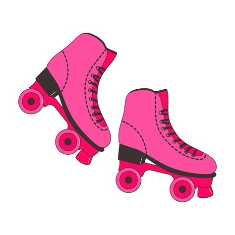 Fashion Pink Roller Skates Pair Of Shoes For Skating S S Vintage