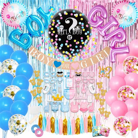 Buy JOYYPOP Gender Reveal Party Supplies 105 Pieces Baby Gender Reveal