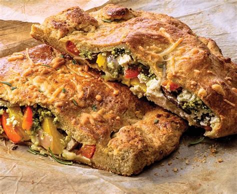 Pesto Vegetable Calzone Recipe Blue Diamond