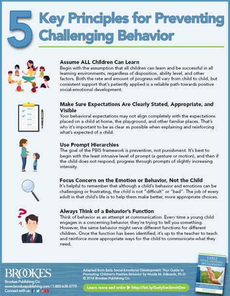 5 Key Principles For Preventing Challenging Behavior Infographic