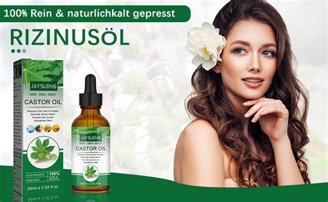 Castor Oil Ml Rizinus L Bio Kaltgepresst Rein F R K Rper Haare