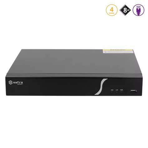 4CH NVR Rekorder 8MP Mit PoE SF NVR3104 4P B1 SAFIRE SMART