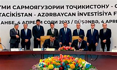 Tajikistans Amonatbonk And Azerbaijani Azer Turk Bank Sign Memorandum