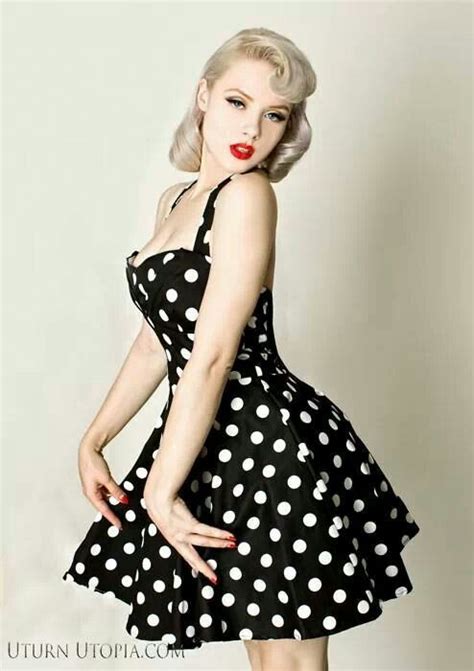 Polka Dot Dress Pinup Style Photography Poses Ideas And