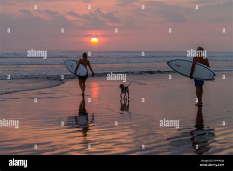 Sunset Costa Rica beach Stock Photo - Alamy